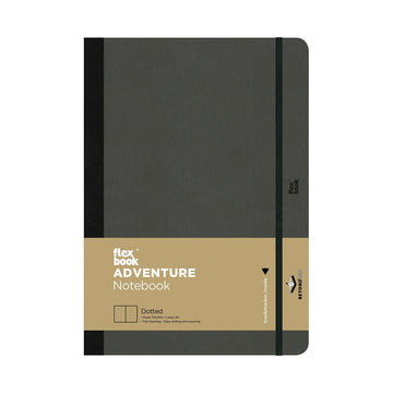Flexbook | Dotted | Large B5 Size Notebook | Off Black | Adventure Series