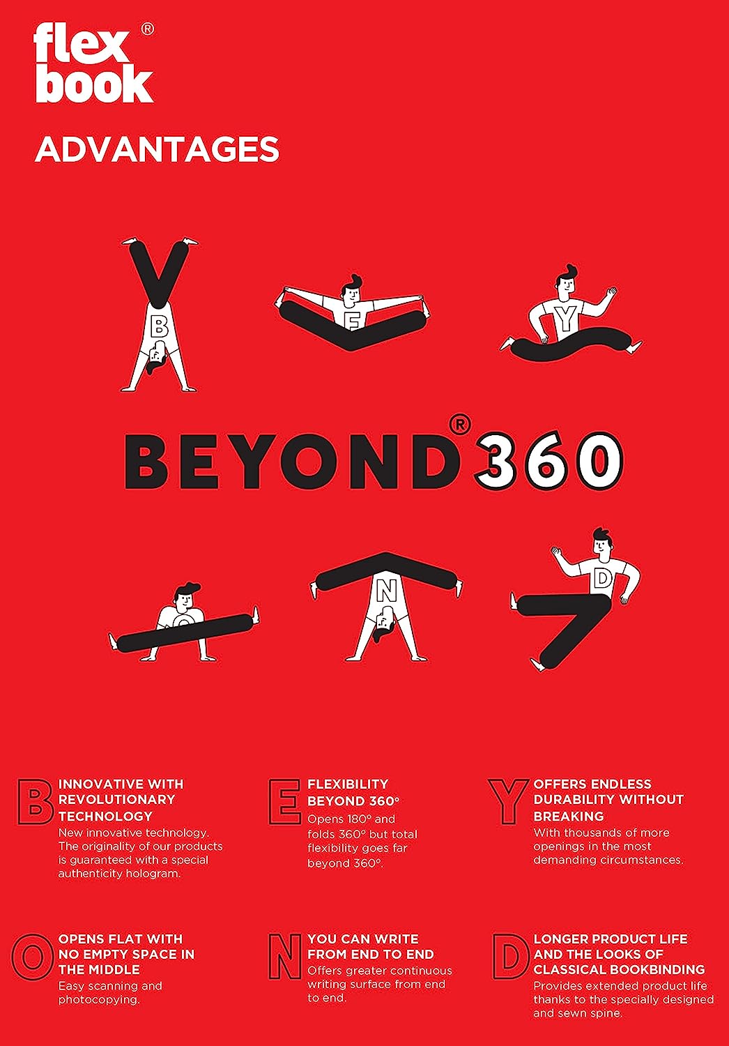 Flexbook | Ruled | Medium A5 Size Notebook | Off Black | Adventure Series