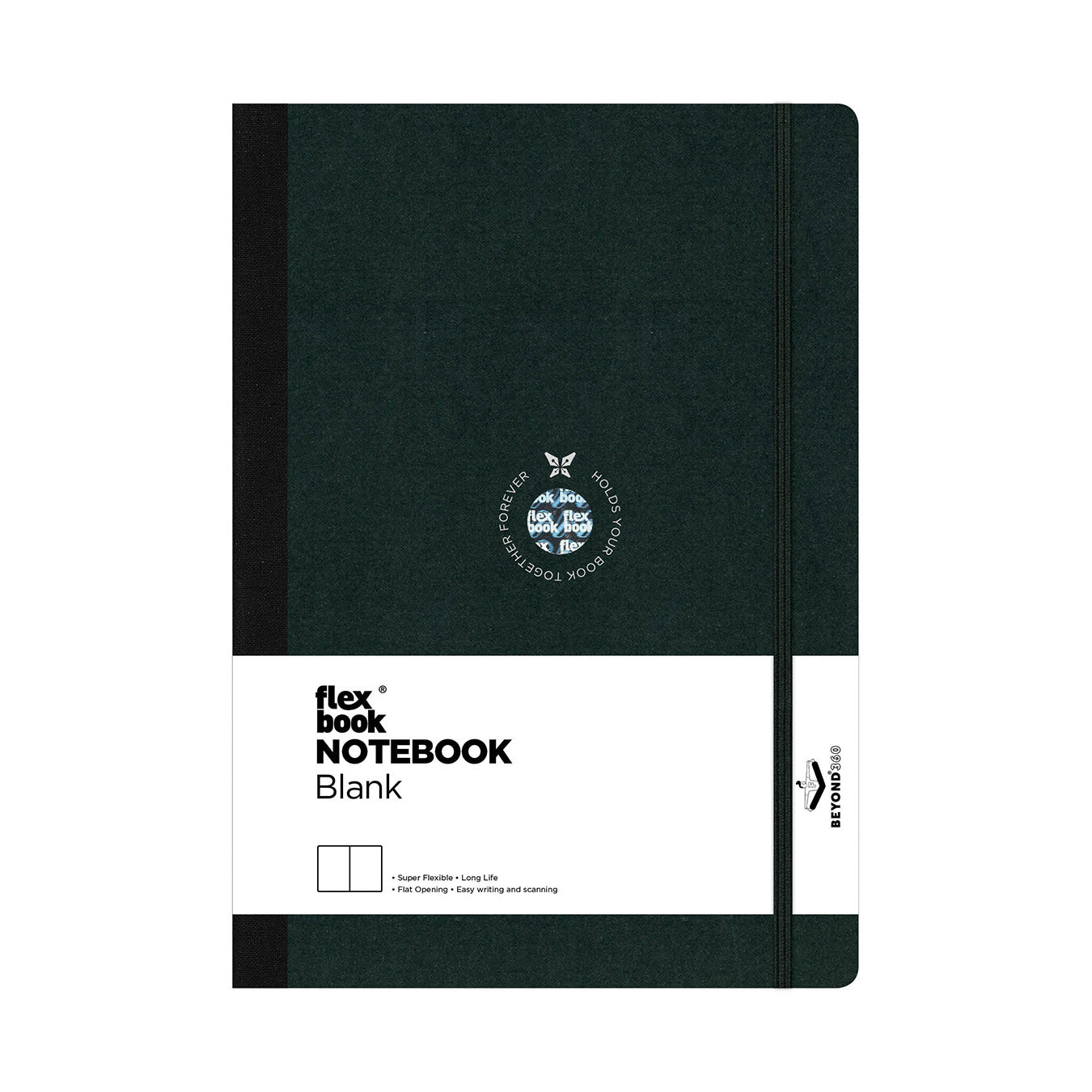 Flexbook | Plain | Large B5 Size Notebook | Black | Flex Global