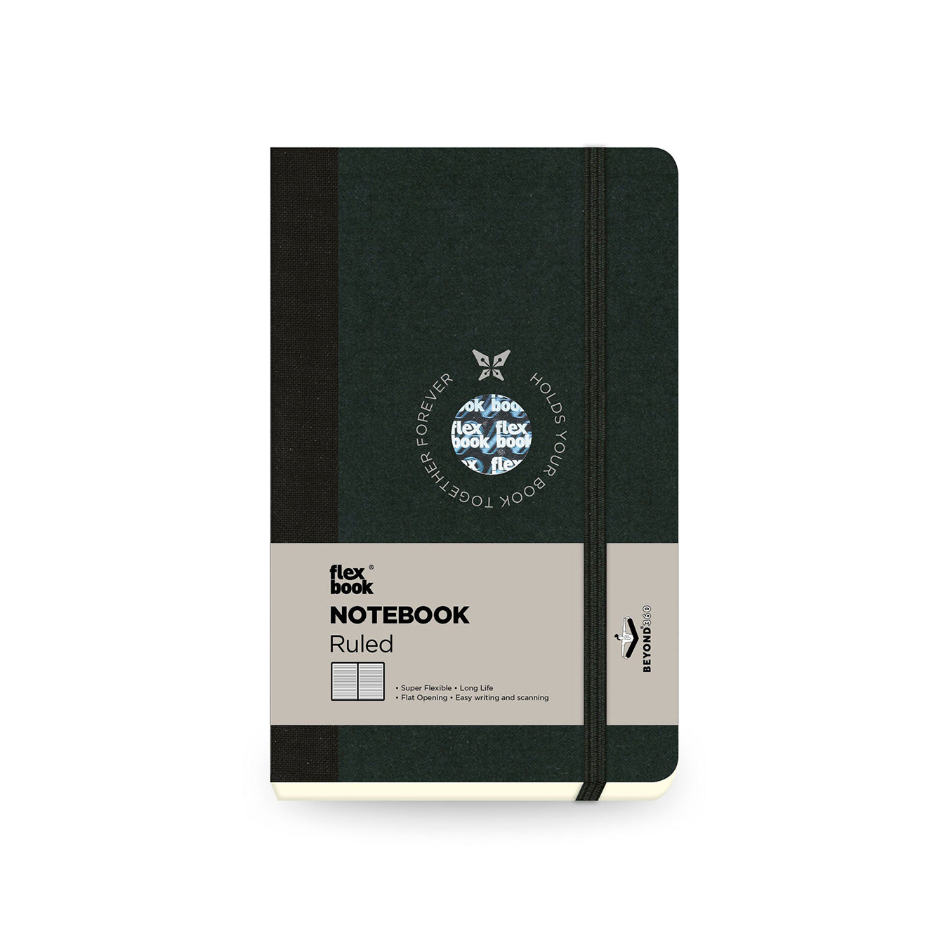 Flexbook | Ruled | Pocket A6 Size Notebook | Black | Flex Global
