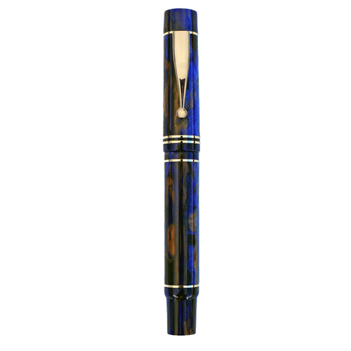 Gioia | Alleria | Fountain Pen | Crepuscola Blue-Brown | Gold Trims