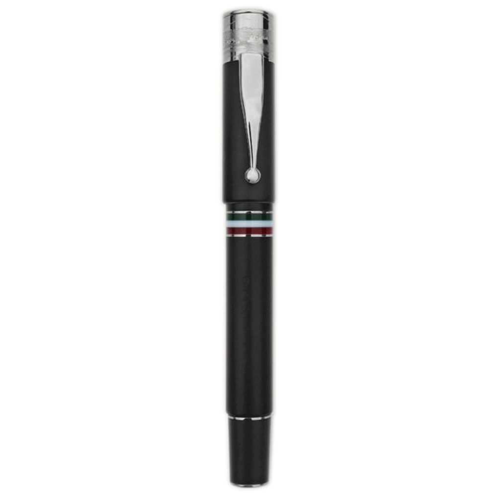 Gioia | Fountain Pen & Rollerball Pen | Partenope | Black | Ruthenium Trims