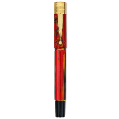 Gioia | Fountain Pen & Rollerball Pen | Partenope | Fiamma Flame | Gold Trims