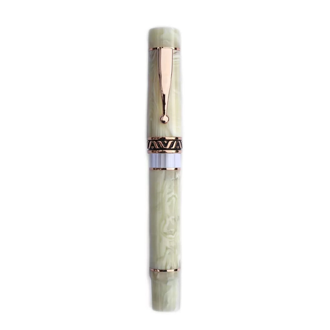 Gioia | Fountain Pen | Ivory White Pearl-Rosegold | Medium