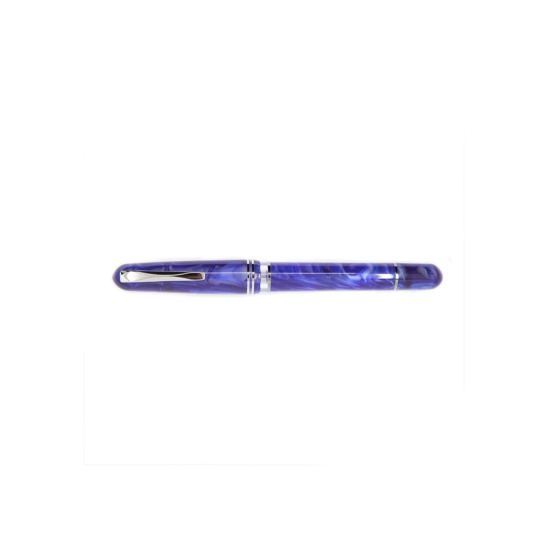 Gioia | Metis Fountain Pen | Blue Aesthetic Silver | Fine
