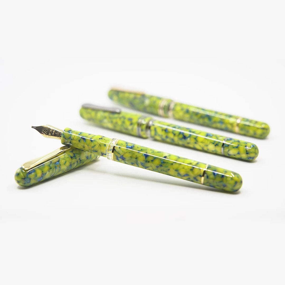 Gioia | Metis Fountain Pen | Colibri | Gold Trims | Stub Nib