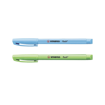 Stabilo | Flash | Highlighter | Pack Of 2 | Blue and Green