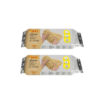 Jovi | European Air Dry | Modelling Sand | Ochre Non-Toxic Clay | Pack of 2 | 250g Each | Art & Craft