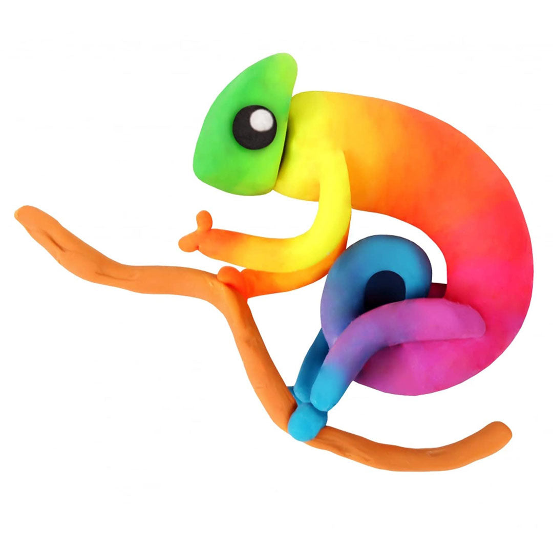 Jovi Plastilina Modelling Clay - 6 Neon & 6 Basic Colours Non-Drying Clay of 15 Grams Each Art & Craft Fine Motor Skills Moulding Project Work with Dough