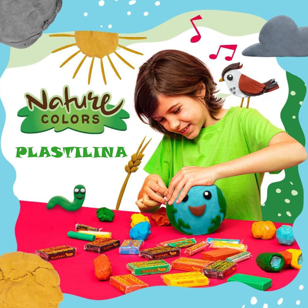 Jovi | Modelling Clay | 6 Bar Of 50g | Nature Colours