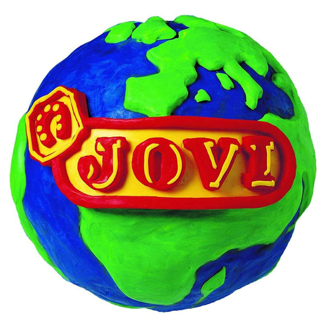 Jovi Plastilina Yellow Lilac White Red Black Light & Dark Green Light & Dark Blue Brown Non-Drying Reusable Modelling Clay 10 Bars 50g Each Fine Motor Skills Moulding Pottery Sculpting Project Work