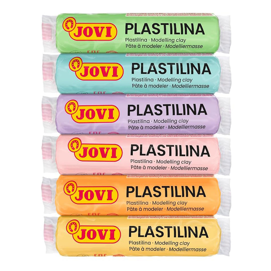 Jovi | Plastilina Reusable | Non-Drying Modeling Clay | 0.50 Oz Bars | Set of 6