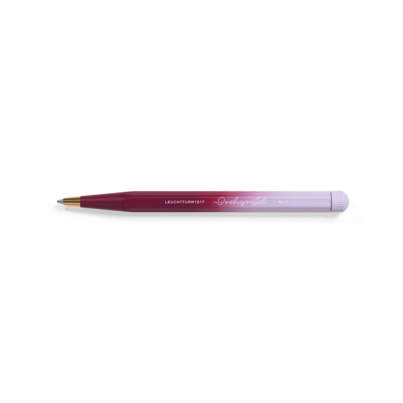 LEUCHTTRUM1917 | Gradient Edition | Ball Point Pen | Black Ink | Drehgriffel No. 1 | Port Red/Lilac