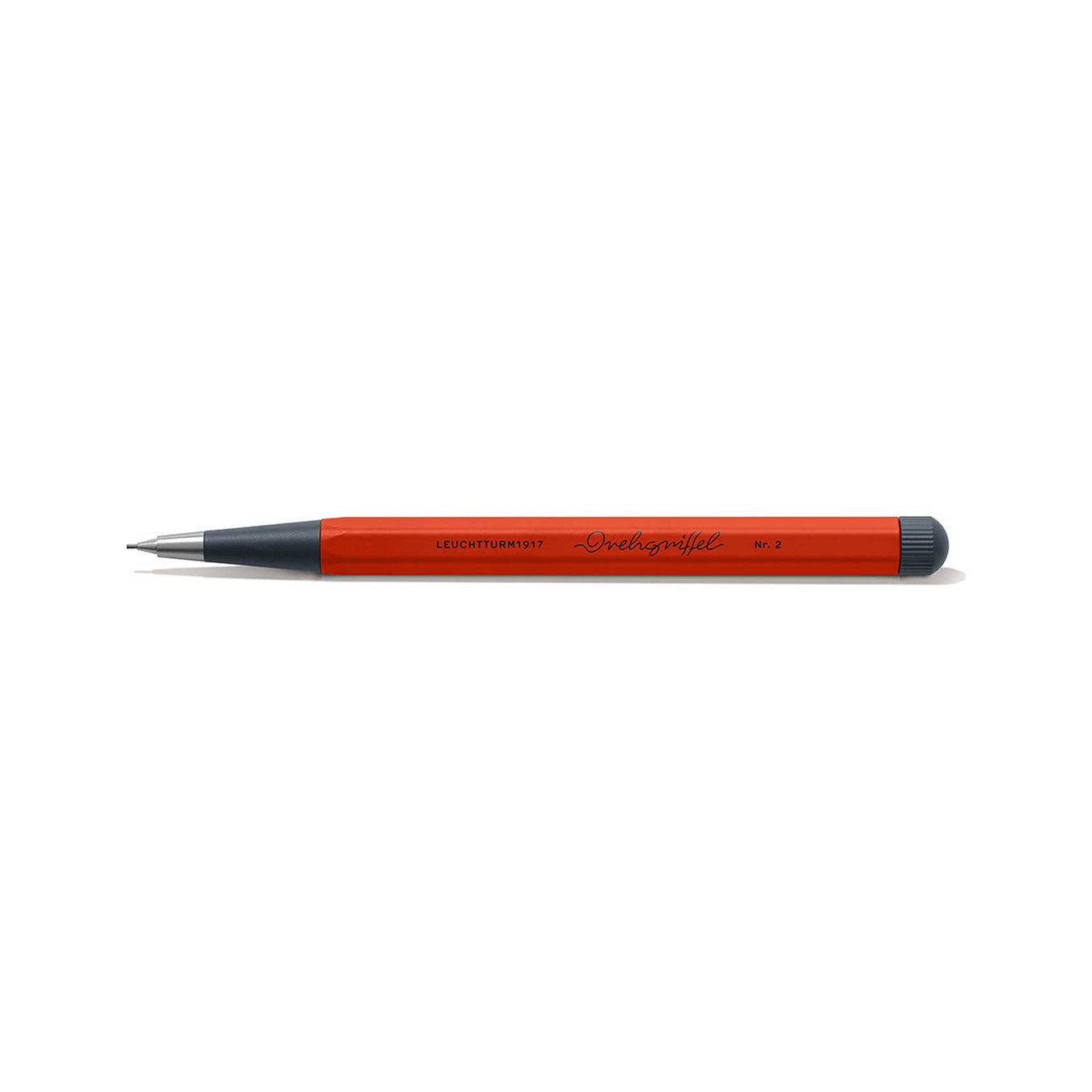 LEUCHTTURM1917 0.7mm Mechanical Clutch Pencil | Graphite HB Lead | Drehgriffel No. 2 |Fox Red | Twist Mechanism