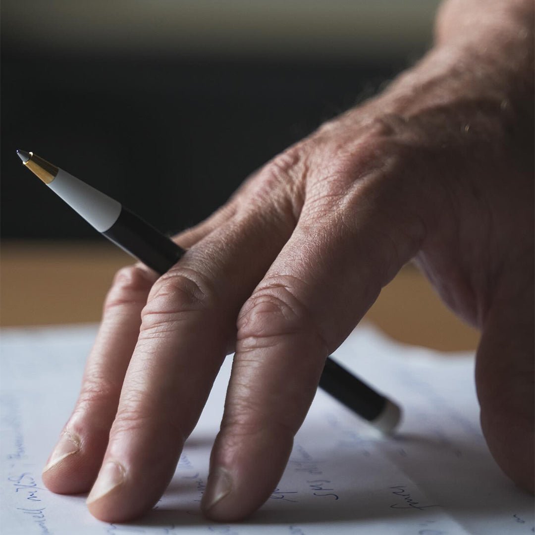 LEUCHTTURM1917 Ball Point Pen with Royal Blue Ink | Drehgriffel No. 1 | Black | Twist Mechanism - penpencilink