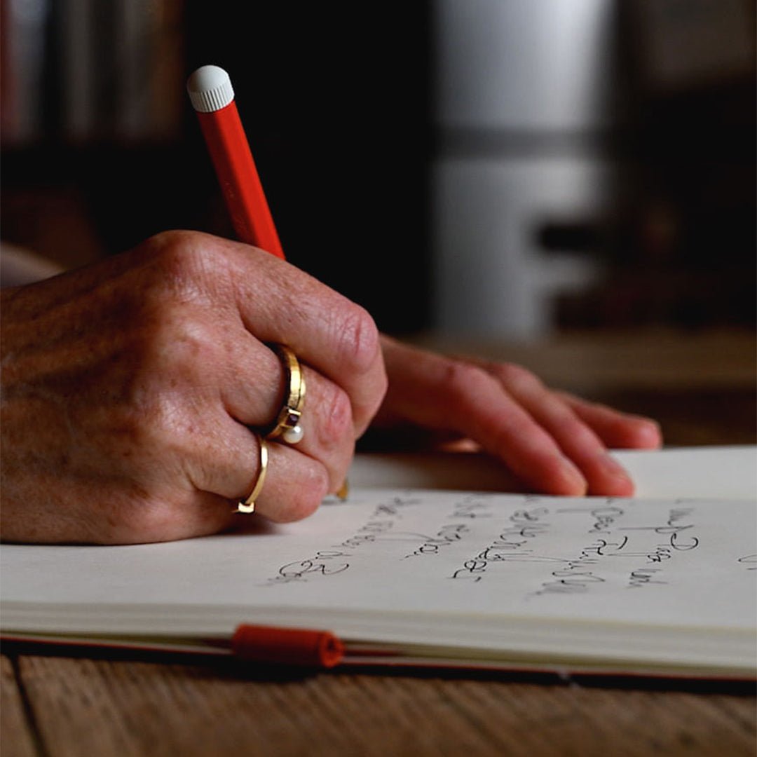 LEUCHTTURM1917 Ball Point Pen with Royal Blue Ink | Drehgriffel No. 1 | Fox Red | Twist Mechanism - penpencilink