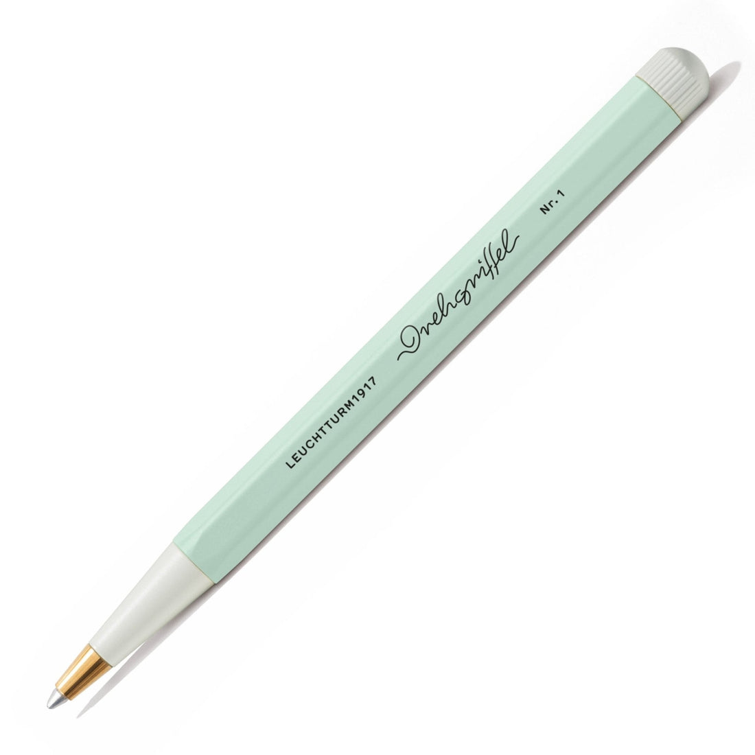 LEUCHTTURM1917 Ball Point Pen with Royal Blue Ink | Drehgriffel No. 1 | Mint Green | Twist Mechanism - penpencilink