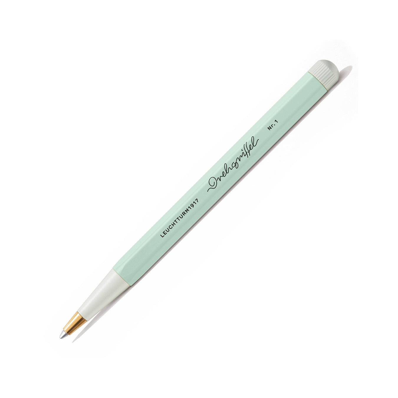 LEUCHTTURM1917 Gel Pen with Document Proof Black Ink | Drehgriffel No. 1 | Mint Green| Twist Mechanism