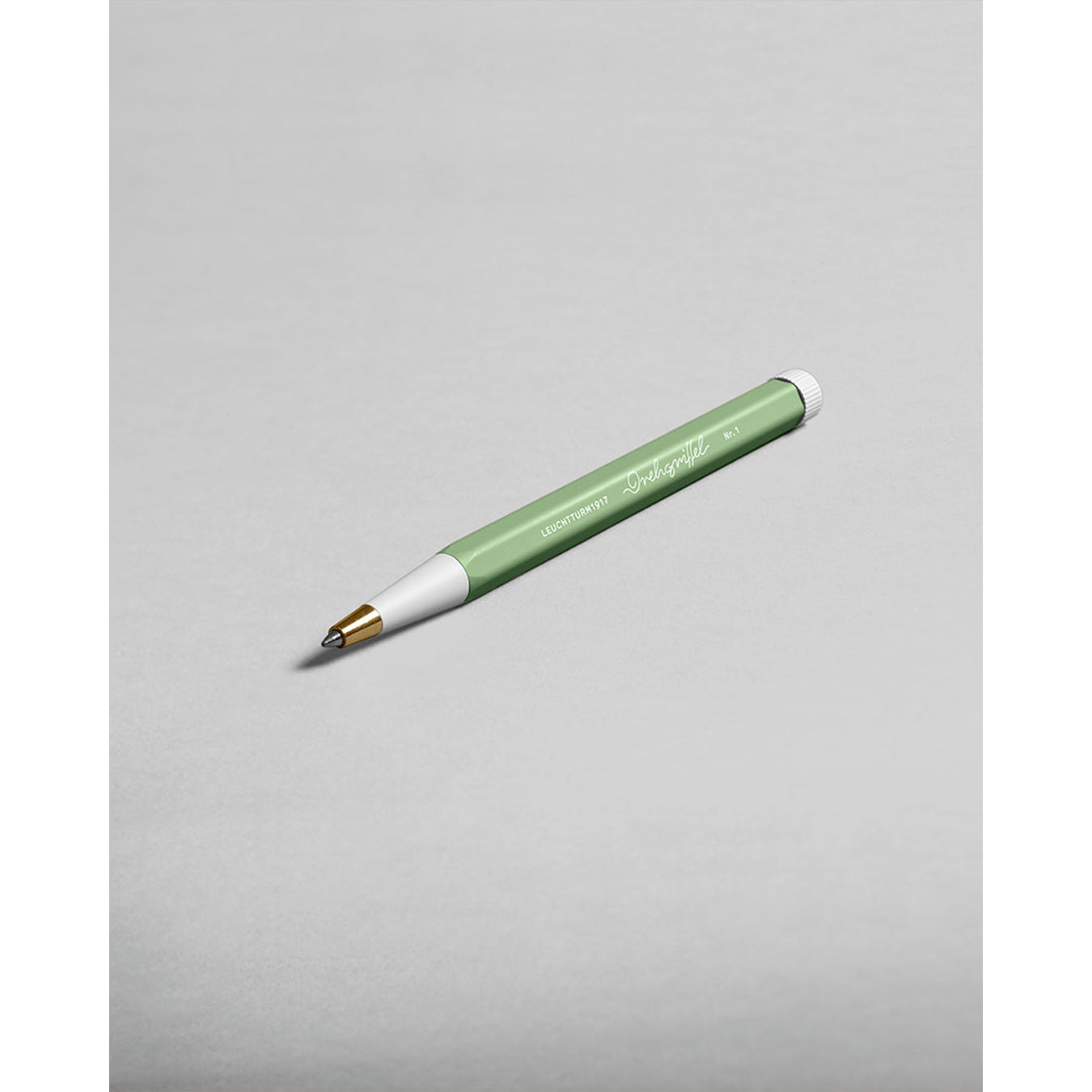 LEUCHTTURM1917 Ball Point Pen with Royal Blue Ink | Drehgriffel No. 1 | Sage Green | Twist Mechanism