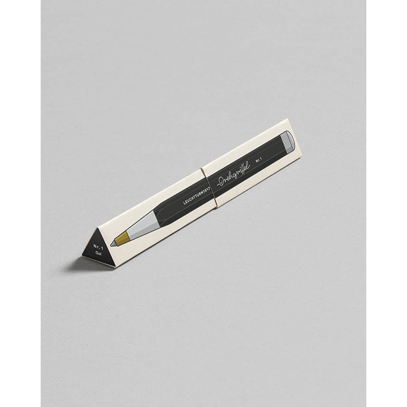 LEUCHTTURM1917 Gel Pen with Document Proof Black Ink | Drehgriffel No. 1 | Black | Twist Mechanism