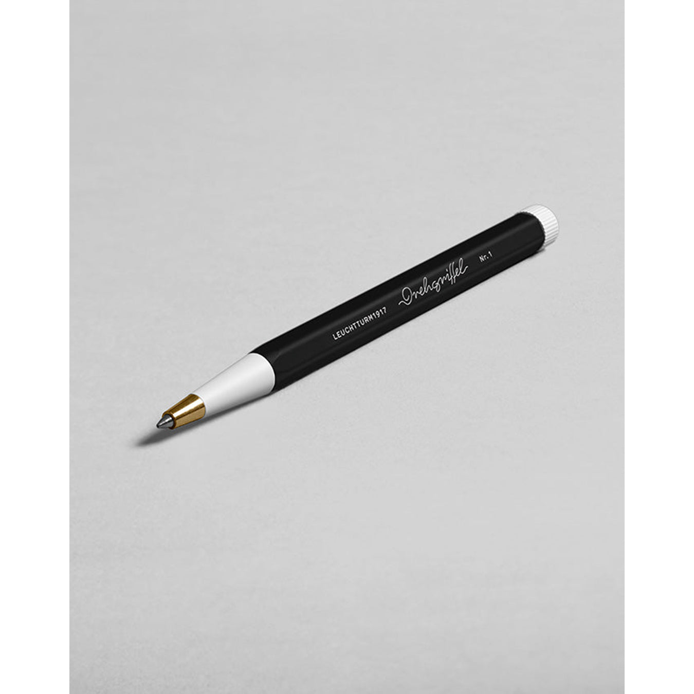 LEUCHTTURM1917 Gel Pen with Document Proof Black Ink | Drehgriffel No. 1 | Black | Twist Mechanism