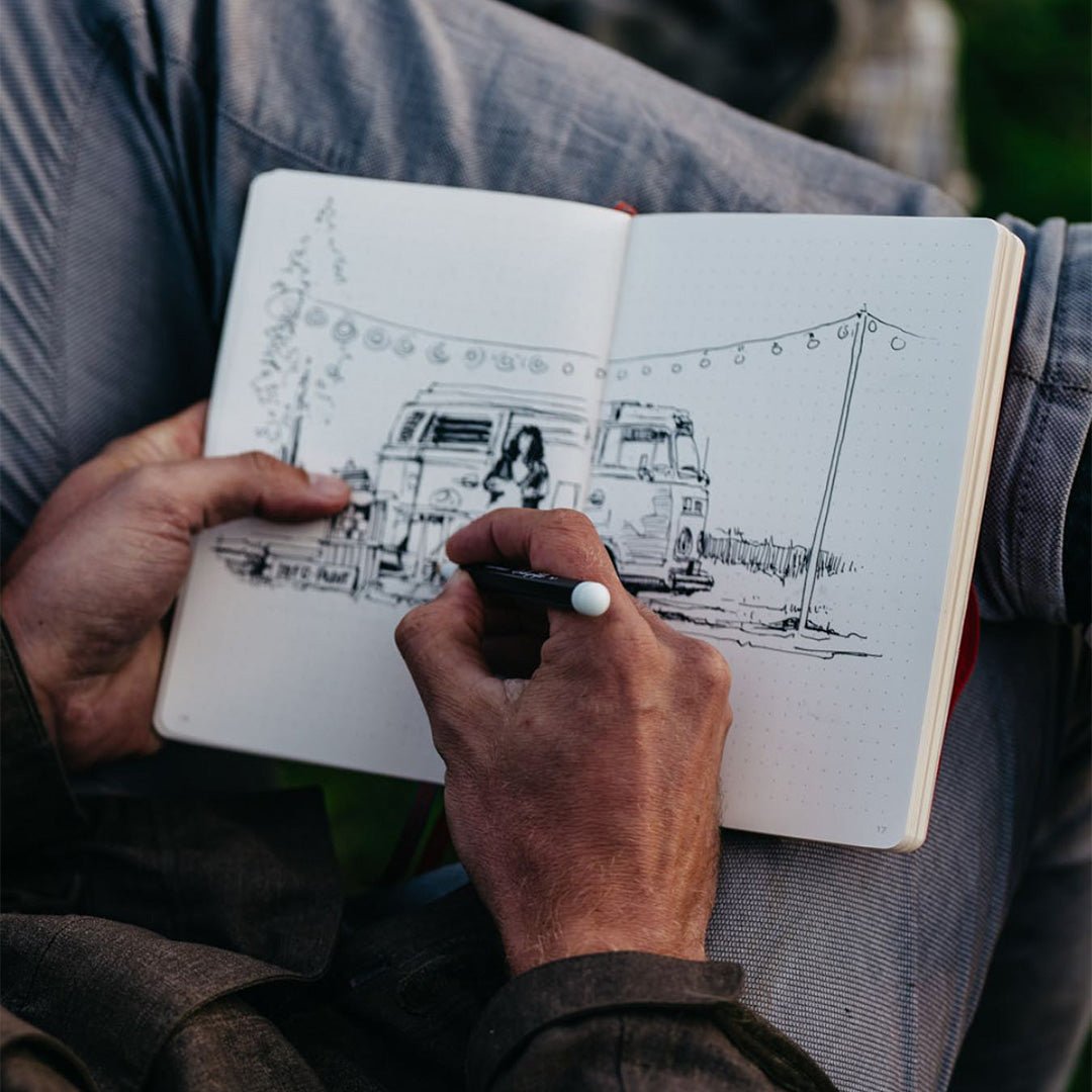 LEUCHTTURM1917 Gel Pen with Document Proof Black Ink | Drehgriffel No. 1 | Black | Twist Mechanism - penpencilink