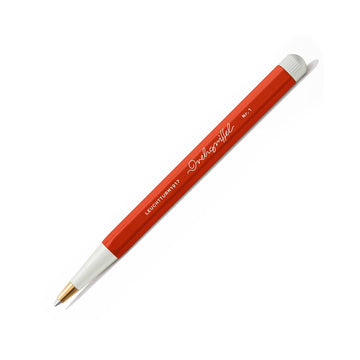 LEUCHTTURM1917 Gel Pen with Document Proof Black Ink | Drehgriffel No. 1 | Fox Red | Twist Mechanism