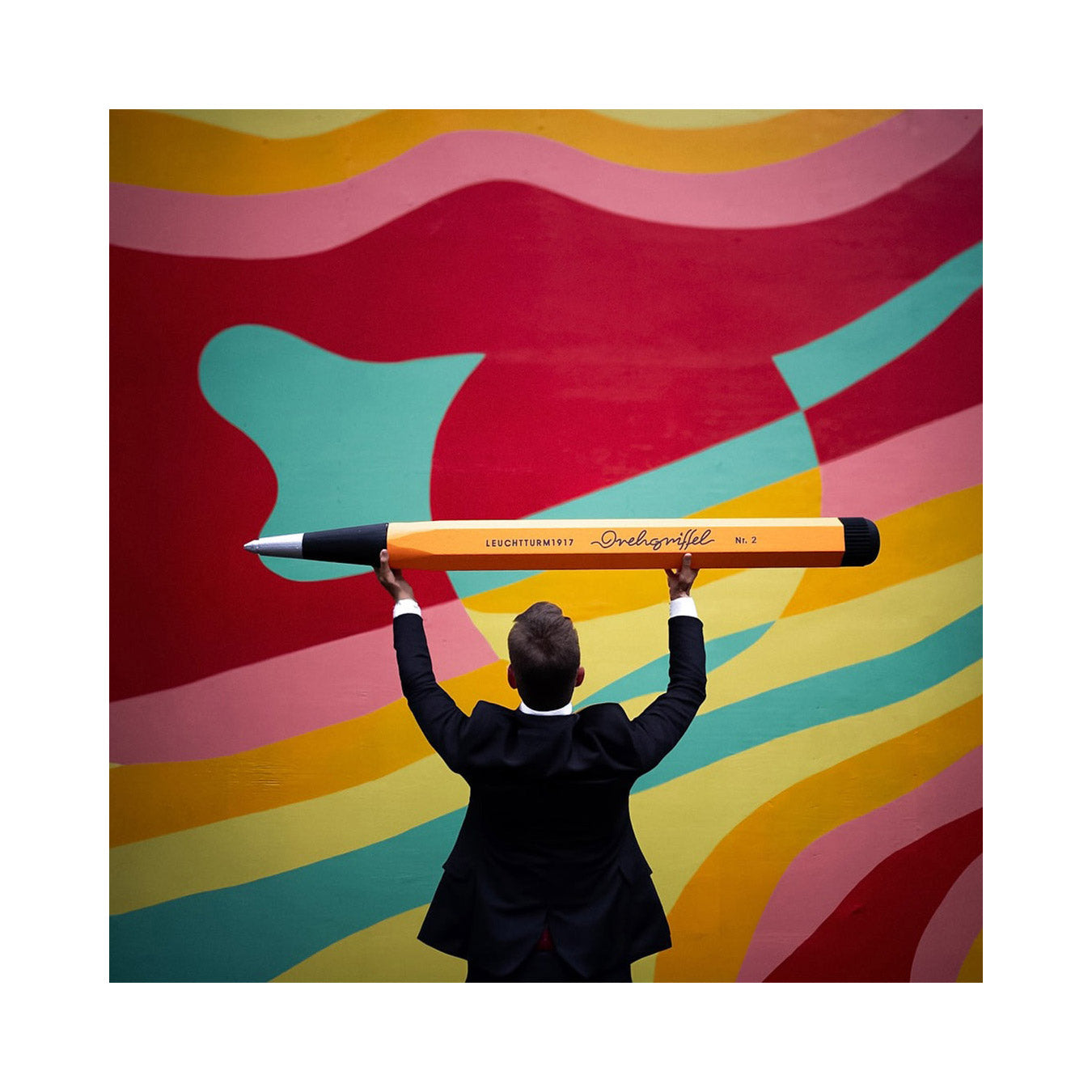 LEUCHTTURM1917 0.7mm Mechanical Clutch Pencil | Graphite HB Lead | Drehgriffel No. 2 | Lemon Yellow | Twist Mechanism