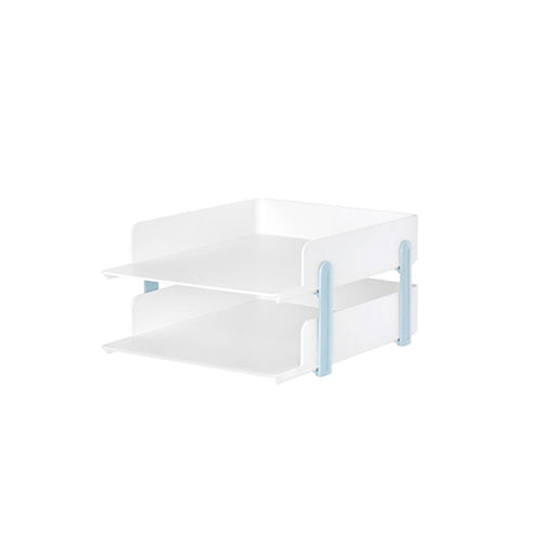 Litem | A4 size Paper Tray | 2 Shelf | Oragniser| Mint |Levo