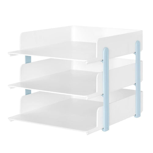 Litem | A4 size Paper Tray | 3 Shelf | Oragniser| Mint |Levo