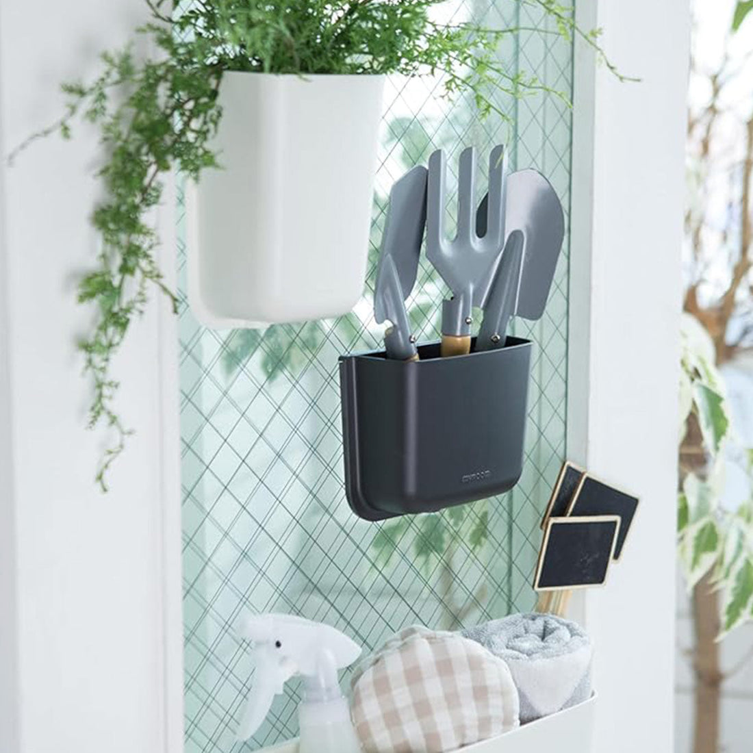 Litem | Wall Mounted | Organizer |  Dark Grey | Myroom | For Office  Home & Kitchen