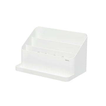 Litem | Desk Orgnaizer with Adjustable Compartments | White | Desktop Holder