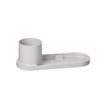Litem | Pen Stand with Tray | Organizer | Cool  Grey| Holder Tray