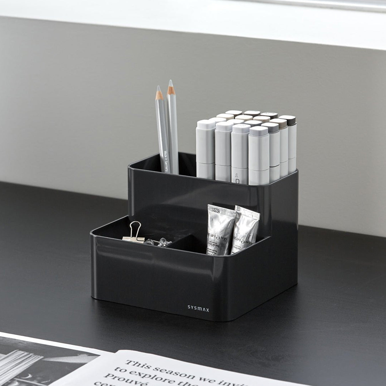 Litem | Lux Pencil Holder | Dark Gray