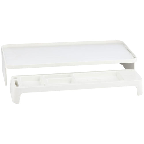 Litem | Monitor Stand | Up Desk Organizer Set | White
