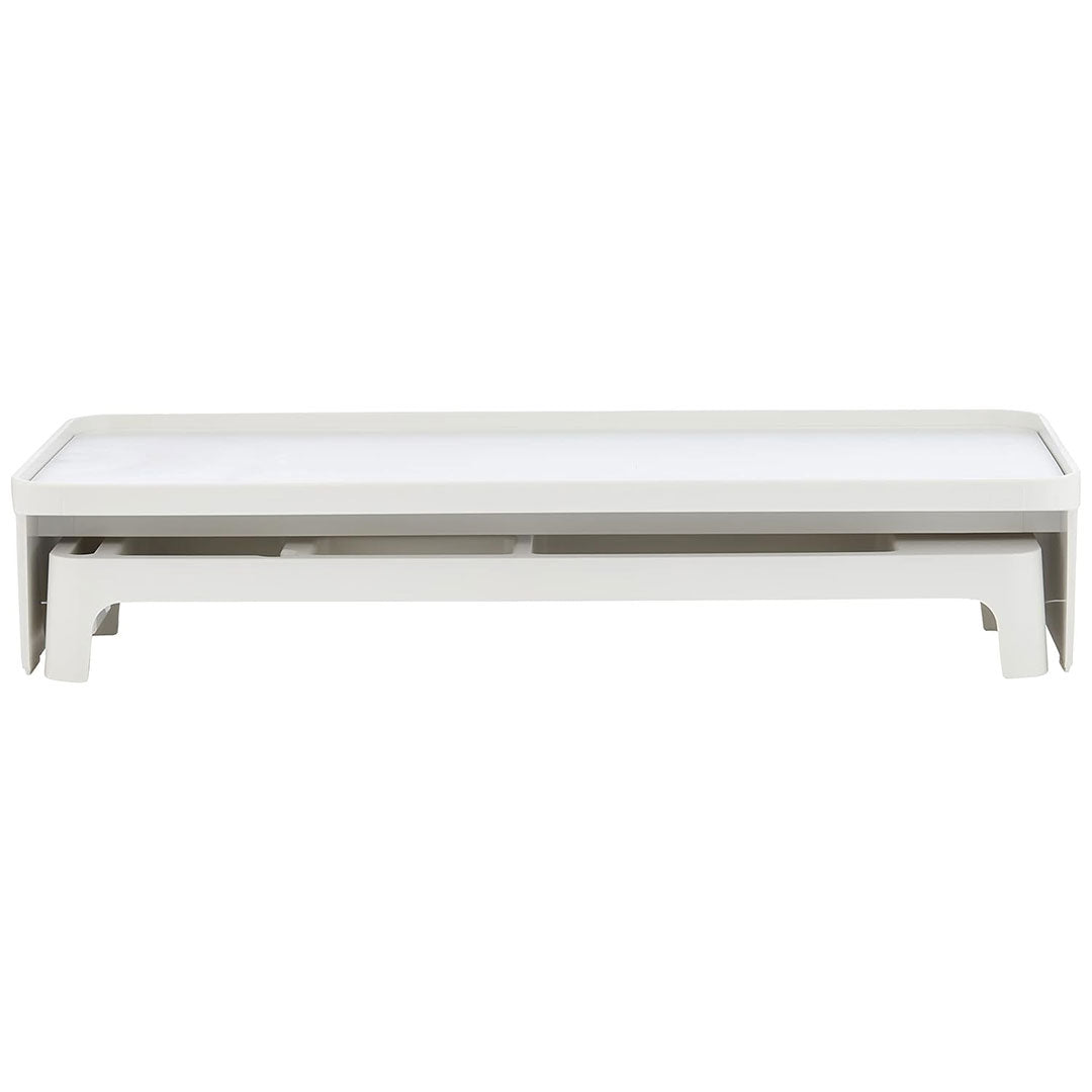 Litem | Monitor Stand | Up Desk Organizer Set | White