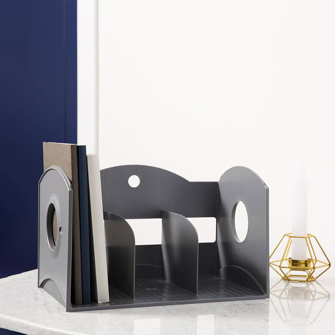 Litem | Multi Book Shelf | 3 Tiers | Grey