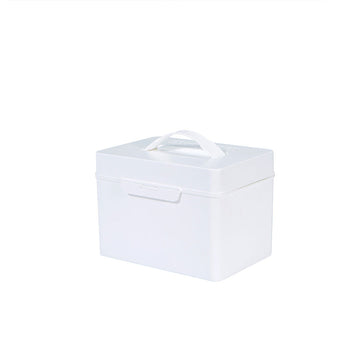 Litem | Multi Utility Storage Box With Lid | Orgnaizer | White |My Cube|  For Office & Home