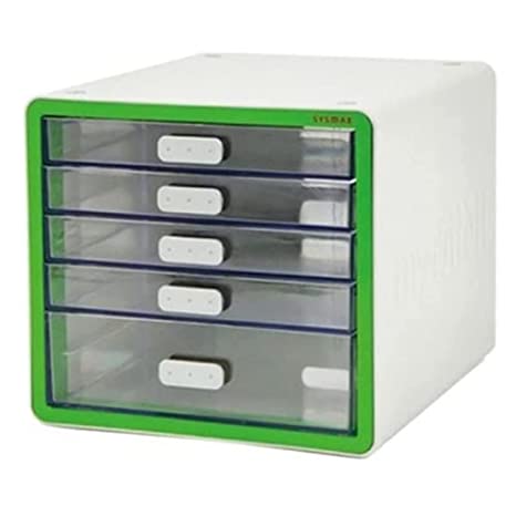 Litem | Multi Utility Storage Cabinet | 5 Drawers | Organiser |Green | My Room | For Office & Home