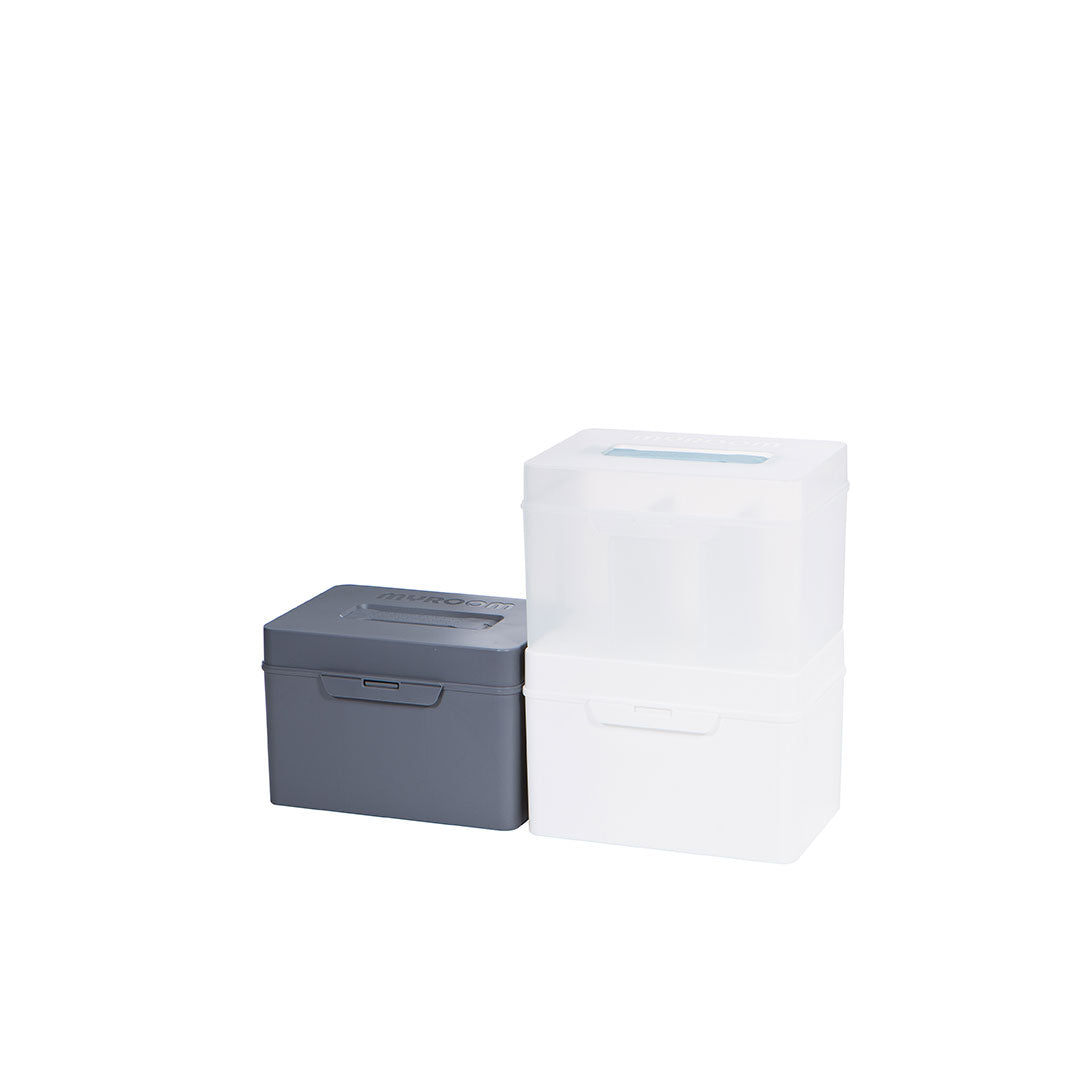 Litem | Multi Utility Storage Box With Lid | Orgnaizer | Smog |My Cube|  For Office & Home