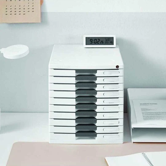 Sysmax | Lockable File Cabinet | 10 Drawers | Blue |New Max | For Office School  & Hospital