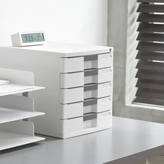 Sysmax | Lockable File Cabinet | 5 Drawers | Grey |New Max | For Office School  & Hospital