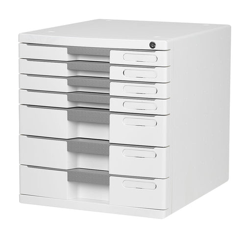 Sysmax |Lockable File Cabinet | 7 Drawers | Grey |New Max | For Office School  & Hospital