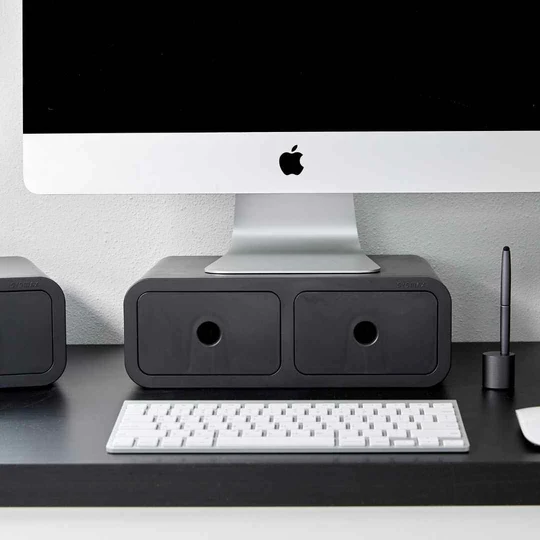 Sysmax | Storage Box|Monitor Stand | Dark Grey | For Office & Home