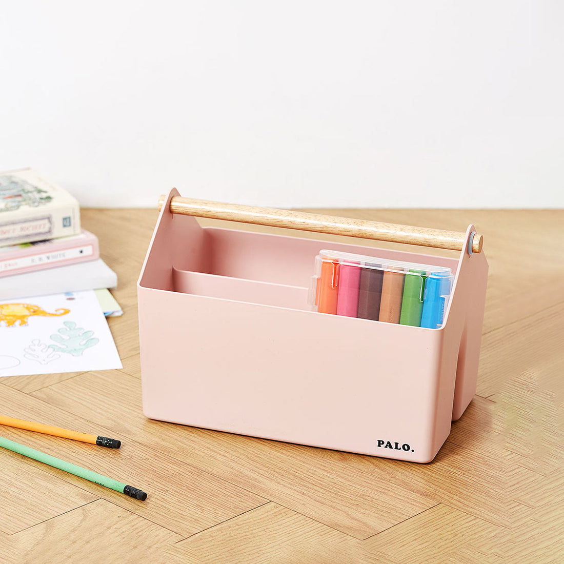 Litem | Multi Utility Storage Basket | Pink |  Palo | For Office Home & Kitchen
