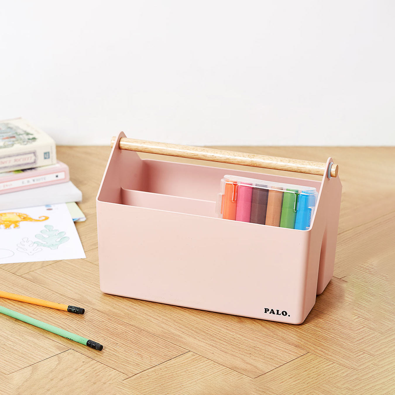 Litem | Multi Utility Storage Basket | Pink |  Palo | For Office Home & Kitchen