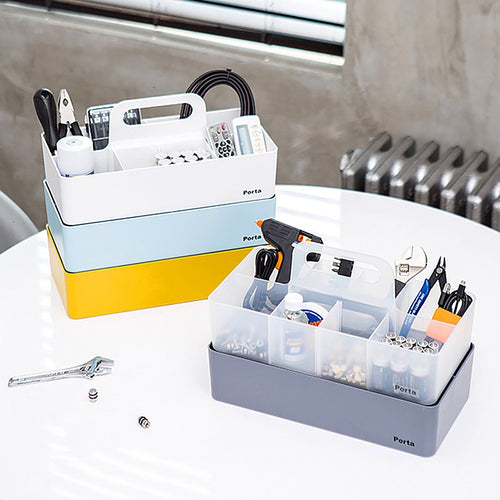 Litem | Portable | Stackable | Porta Organizer | Ivory|For Office Home & Kitchen