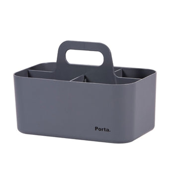 Litem | Portable | Stackable | Organizer | Grey | Porta Compact  | For Office Home & Kitchen
