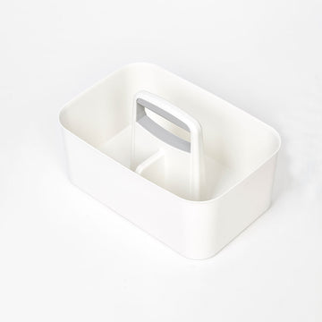 Litem | Portable Storage Organiser | Cool Grey & Ivory | Porta Grande | For Office Home & Kitchen