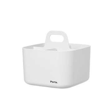 Litem | Portable | Stackable | Mini Organizer | White |Porta Mini | For Office Home & Kitchen